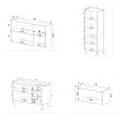 Conjunto De Armários De Cozinha Modulado Mogno Montana Com Gr