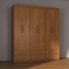 Conjunto De Armários Genius 6 Portas 6 Gavetas Cinamomo - Mov