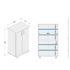 Conjunto De Armários Limeira Castanho