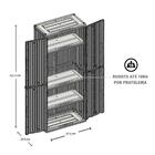 Conjunto De Armários Multiuso Plástico Leve Rimax