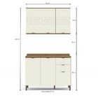 Conjunto De Armários Para Cozinha 1 20mt 03pc Linha Lótus Cj4