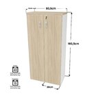 Conjunto De Armários Para Escritório Moderno Carvalho / Branco