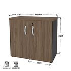 Conjunto De Armários Para Escritório Moderno Marrom