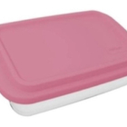 Conjunto De Assadeiras Com Tampa Rosa 02 Peças Marinex