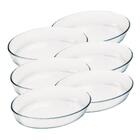 Conjunto De Assadeiras Marinex Oval 3,2 Litros Média 6 Peças