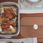 Conjunto De Assadeiras Retangular Jogo Aço Inoxidável Formas