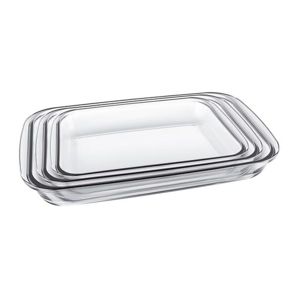 Conjunto De Assadeiras Retangulares Marinex 3 Peças