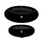 Conjunto De Bacias Decorativas Redonda Preto G07 - Gran Belo