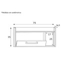 Conjunto De Balcão E Espelheira Para Banheiro Aiden  Móveis P