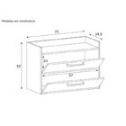 Conjunto De Balcão E Espelheira Para Banheiro Arlo  Móveis Br