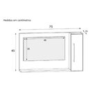 Conjunto De Balcão E Espelheira Para Banheiro Arlo  Móveis Br