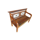 Conjunto De Bancos Emma Em Madeira De Demolição - Cód 2505