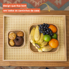 Conjunto De Bandeja E Bowls Para Servir A Mesa Natural U