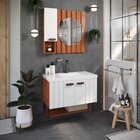 Conjunto De Banheiro Berton Bali 80cm Cinamomo/br