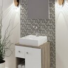 Conjunto De Banheiro Berton Karina 0,50cm Grigio/br