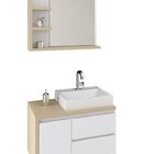 Conjunto De Banheiro Berton Marselha 0,80cm Br/nude