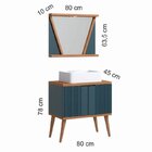 Conjunto De Banheiro Berton Slim 0,80cm