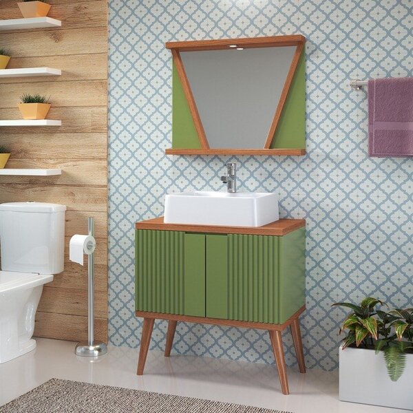 Conjunto De Banheiro Berton Slim 0,80cm