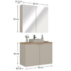 Conjunto De Banheiro Com Cuba 90cm X 145cm Nature Panna / Car