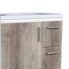 Conjunto De Banheiro Com Espelho Gouda 1 Pt 2 Gv Branco E Mar