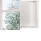 Conjunto De Banheiro Com Espelho Gouda 1 Pt 2 Gv Branco E Mar