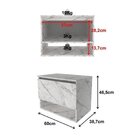 Conjunto De Banheiro Com Gabinete Porta Basculante 60cm E Esp