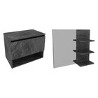 Conjunto De Banheiro Com Gabinete Porta Basculante 60cm E Esp