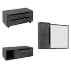 Conjunto De Banheiro Com Gabinete Suspenso 1 Gaveta, Espelhei