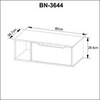 Conjunto De Banheiro Com Gabinete Suspenso 1 Porta E Espelhei