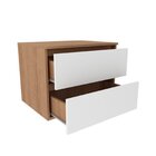 Conjunto De Banheiro Com Gabinete Suspenso 2 Gavetas E Espelh