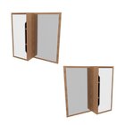 Conjunto De Banheiro Com Gabinete Suspenso E Espelheira Amênd