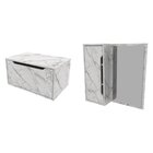 Conjunto De Banheiro Com Gabinete Suspenso E Espelheira Mármo