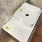 Conjunto De Banheiro Com Pé Paris, Espelheira, Tampo E Cuba E