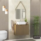 Conjunto De Banheiro Completo Com Gabinete Suspenso  Espelho