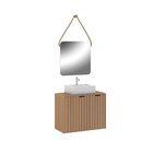 Conjunto De Banheiro Completo Com Gabinete Suspenso  Espelho