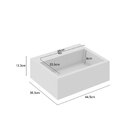 Conjunto De Banheiro Completo Com Gabinete Suspenso  Espelho