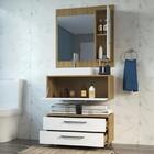 Conjunto De Banheiro Completo Grécia Balcão Painel Cuba Kit T