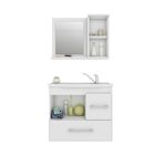 Conjunto De Banheiro Fortaleza Amêndoa E Branco