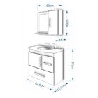 Conjunto De Banheiro Fortaleza Amêndoa E Branco