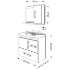 Conjunto De Banheiro Fortaleza Amêndoa E Branco