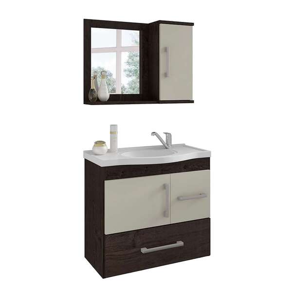 Conjunto De Banheiro Fortaleza Café E Off White