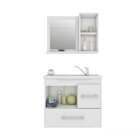 Conjunto De Banheiro Fortaleza Carvalho E Branco