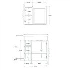 Conjunto De Banheiro Gabinete Suspenso 3 Nichos Espelheira 1