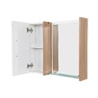 Conjunto De Banheiro Gabinete Suspenso 3 Nichos Espelheira 1