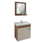 Conjunto De Banheiro Iris Amêndoa E Off White