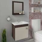 Conjunto De Banheiro Iris Café E Off White