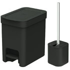 Conjunto De Banheiro Lixeira De Pedal Com Aro Interno 6l E Es