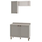 Conjunto De Banheiro Modulado 100% Mdf Americano 3 Peças Ilum