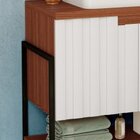 Conjunto De Banheiro New Cube 0,80cm Cinamomo/br Frisado