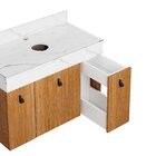 Conjunto De Banheiro Nicole 80 Sem Cuba Freijó